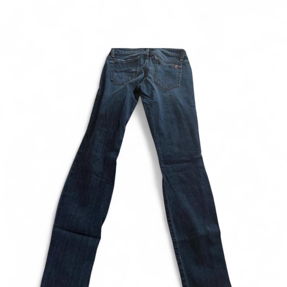 Joe's Jeans Dark Blue Distressed Straight Leg Women Jeans - Picture 2 of 3